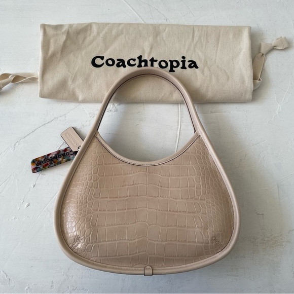 Coach Ergo Bag In Croc Embossed Coachtopia Leather - Picture 4 of 13